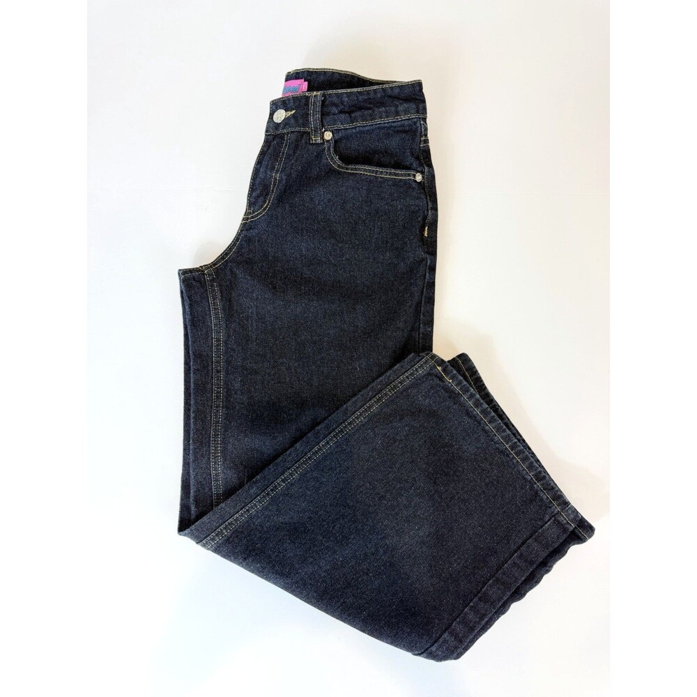 Edikted Wide Leg Jeans Womens XS Dark Wash High Rise Baggy Denim Y2K - Picture 5 of 7
